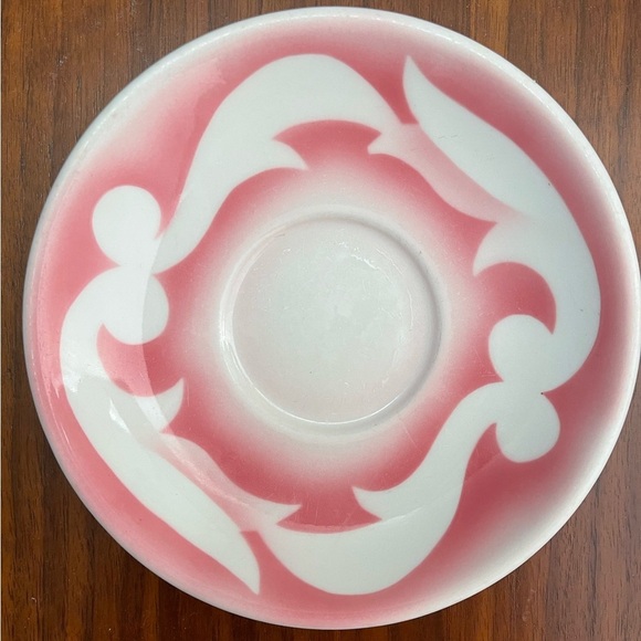 Vintage Jackson China Pink and White Cup and Saucer - Picture 4 of 5